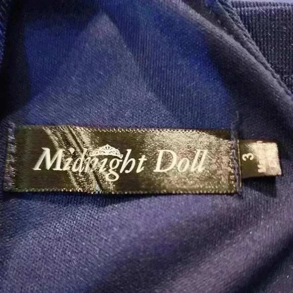 Midnight Doll Royal Blue Dress Size 3 - Picture 5 of 5